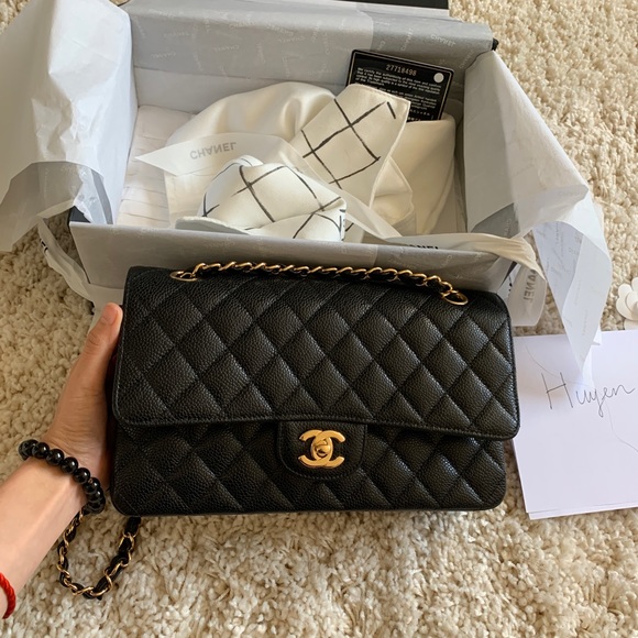 SOLD Chanel classic double flap medium black bag - Picture 7 of 8